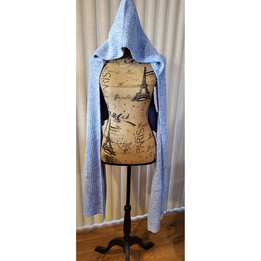 Softies Marshmallow Hooded Scarf, Caribbean Blue, One Size NEW